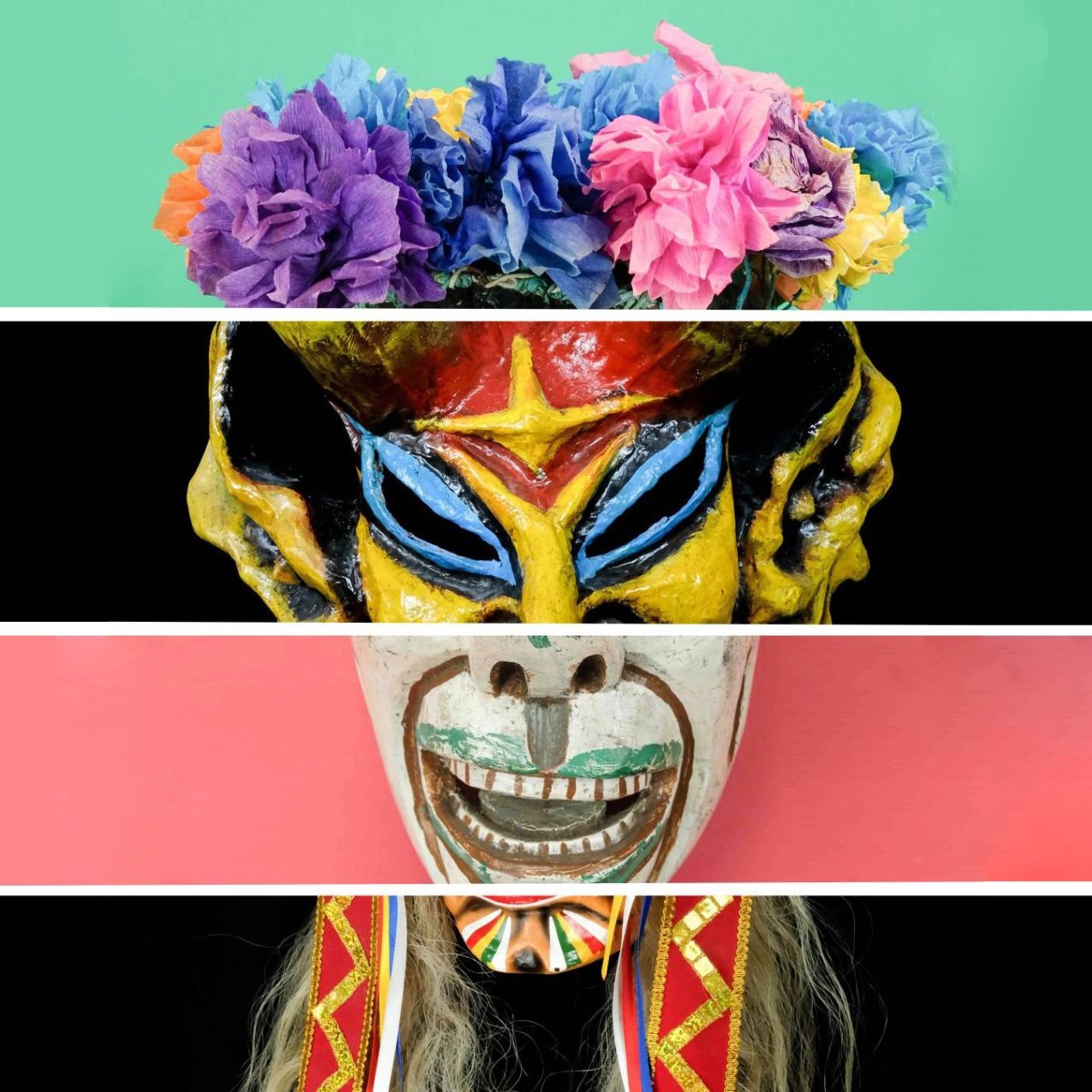 Colección de máscaras latinoamericanas de Claudio Rama