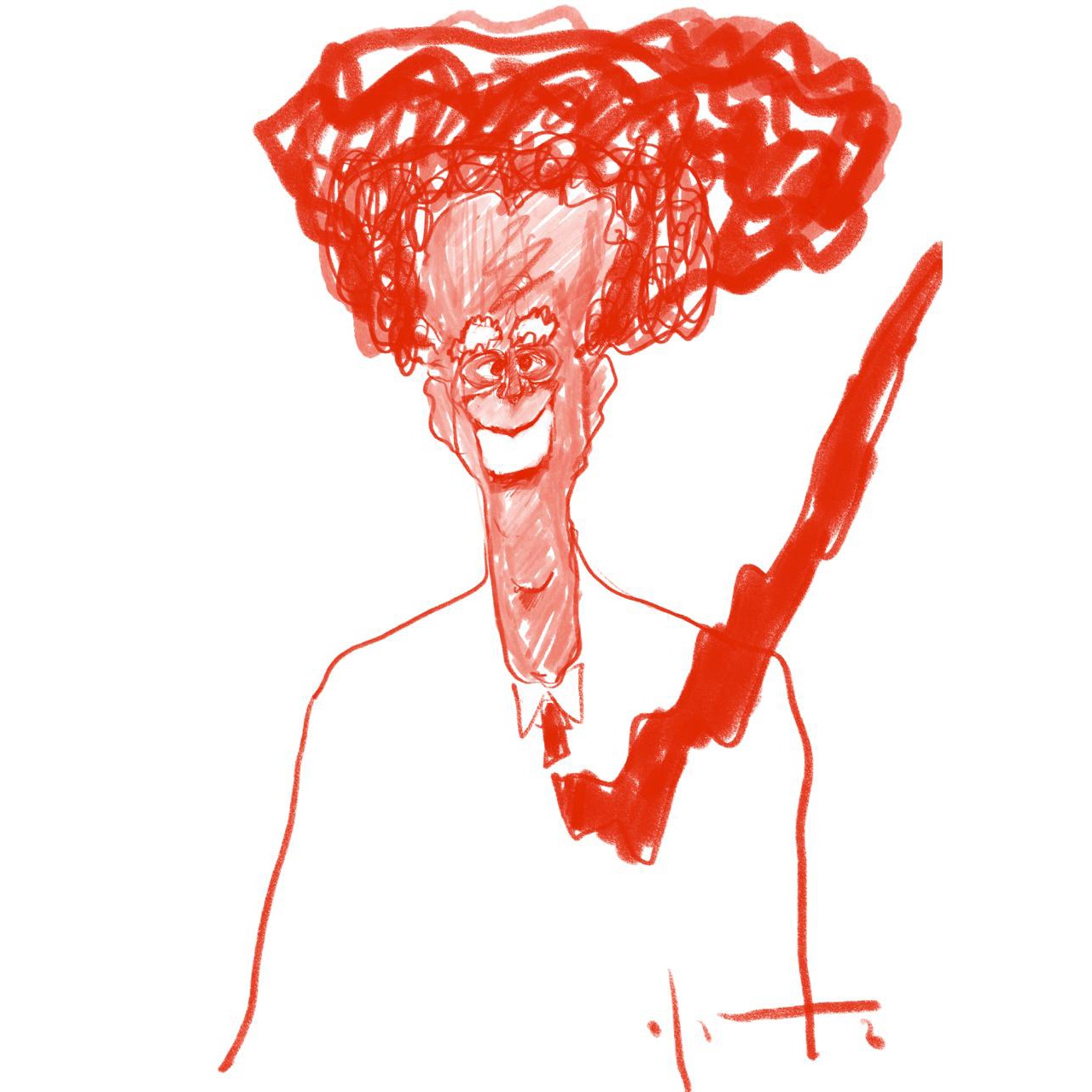 Artes y Letras del Perú en caricaturas de Jaime Clara